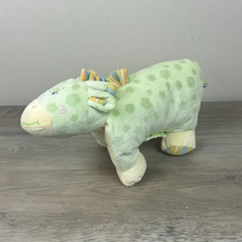 VTG Kellytoy Pillow Chums Green Pastel Giraffe Plush Stuffed Animal Rare 2013
